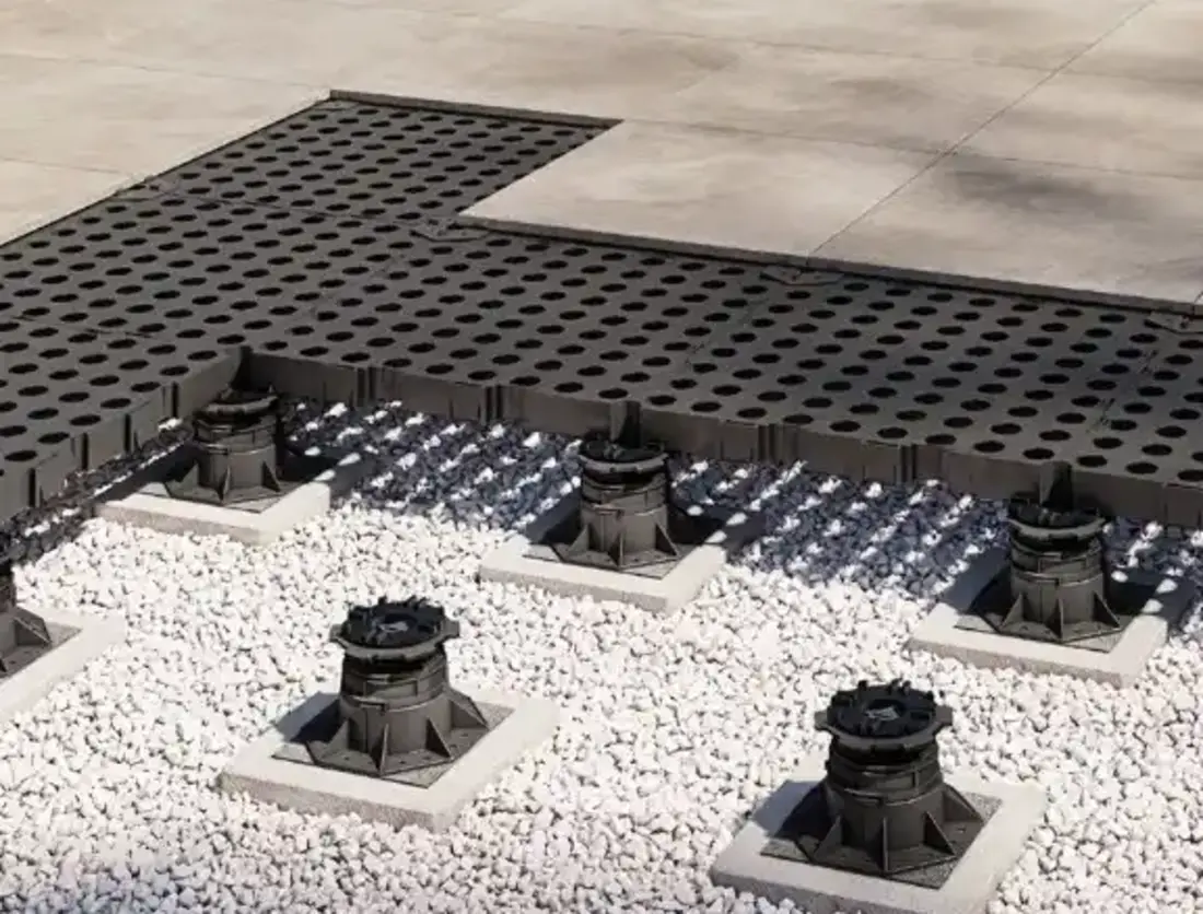 Unterkonstruktion für Terrassen von Trias